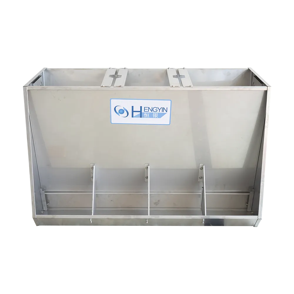 Hot Selling Wholesale Price Pig Farming Equipment Double Sided Stainless Steel Pig Feeder - Feeder - foodmachtech